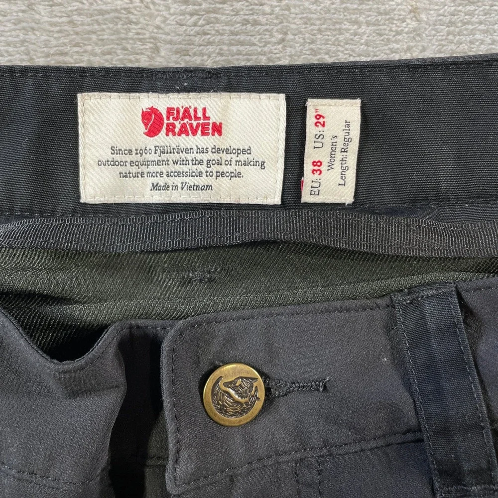 Fjallraven Nikka Curved Trousers Pants Womens 29 G 1000 Hiking Camping Light